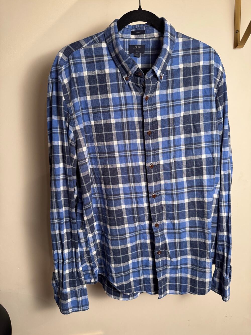 Classic J. Crew Homespun 100% Cotton slim Fit XL